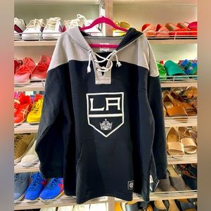 Breakaway Lace Up Hoodie - Black/Heathered Gray